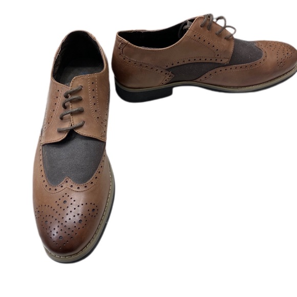 Joe’s Derby men's oxfords tan and brown size 10.5 - Picture 2 of 11